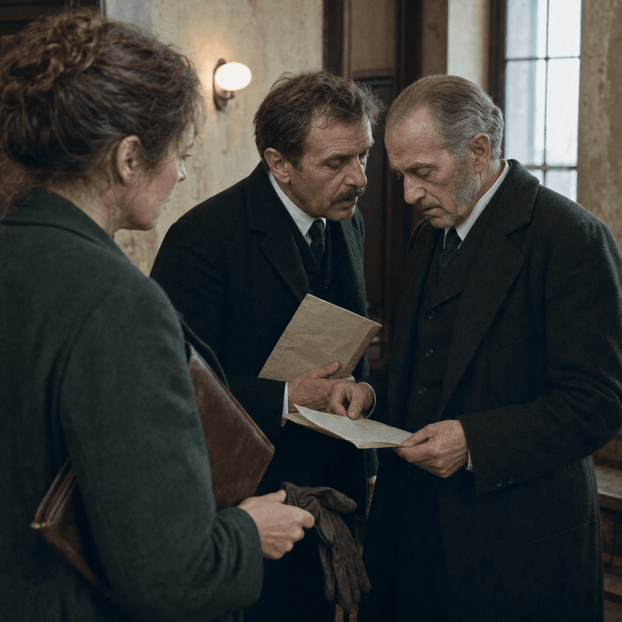 A cinematic Berlin street scene inspired by the Weimar Republic.